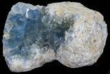Blue Celestine (Celestite) Crystal Geode - Madagascar #70827-1